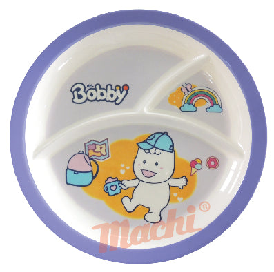 Bobby Three Part Round Children Plate