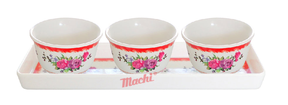 Small Buddhist Cup Dish (for 3 cups)