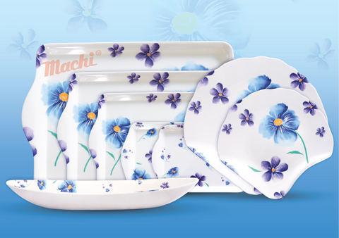 Hand Painted Flower Dinner Set